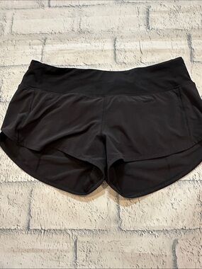 lululemon athletica Black Athletic Running Shorts